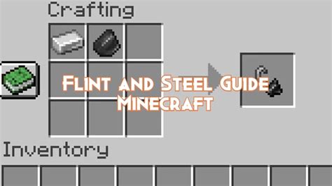 minecraft flint and steel guide